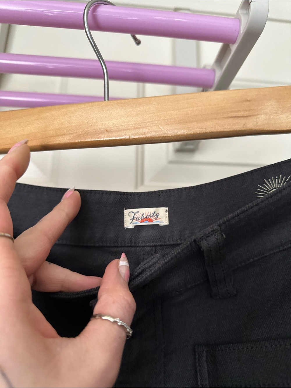 Faherty Stretch Terry Patch Pocket Pant - Picture 4 of 7